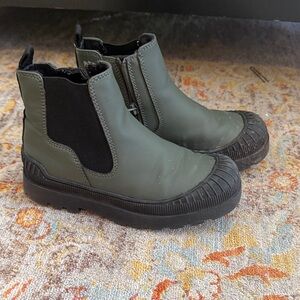 Zara Kids Olive and Black Boots